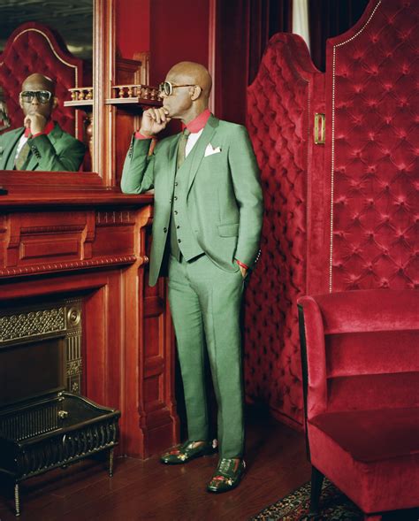 gucci men's gold suit dapper dan|gucci and dapper dan.